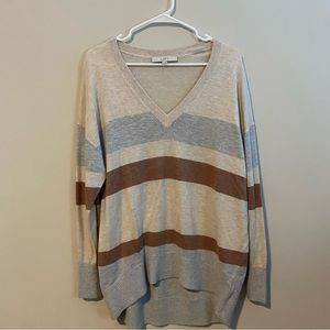 Loft V Neck Tunic Sweater